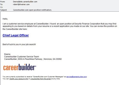 CareerBuilder spam